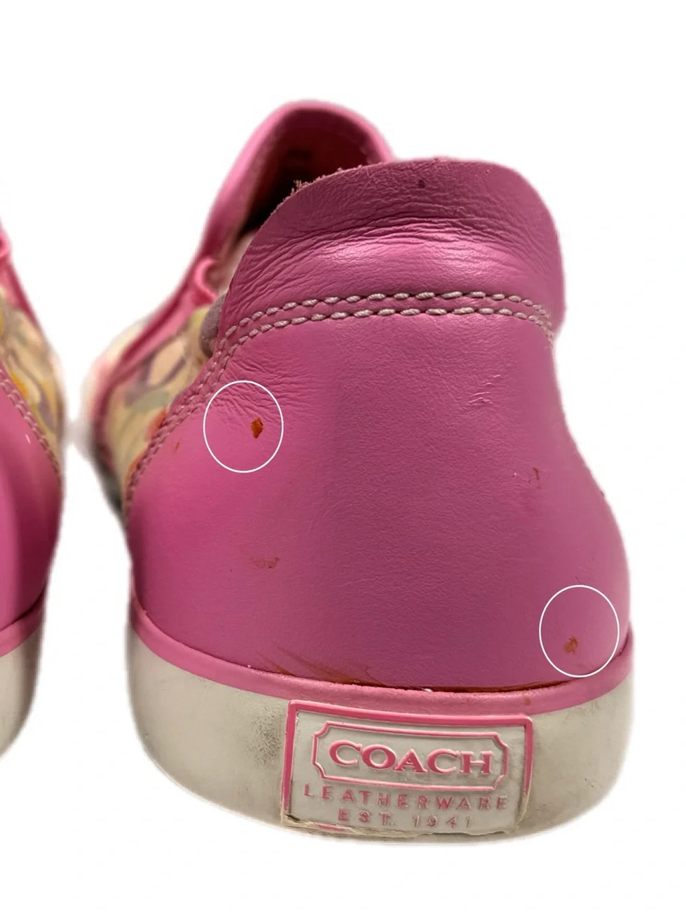 Coach | Beale Multicolor Signature C Slip-On Sneakers Y2K Vintage Pink Trim